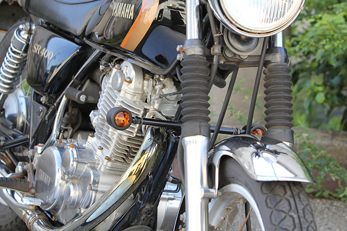 goodsショッピングサイト/商品詳細 ダウンマウントウインカーキット(ロング) スモールバレットBK /SR400/500